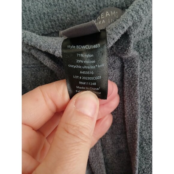 Barefoot Dreams CozyChic Ultra Lite Women's Lounge Jogger Pants Sz M Dark Gray - Picture 5 of 6